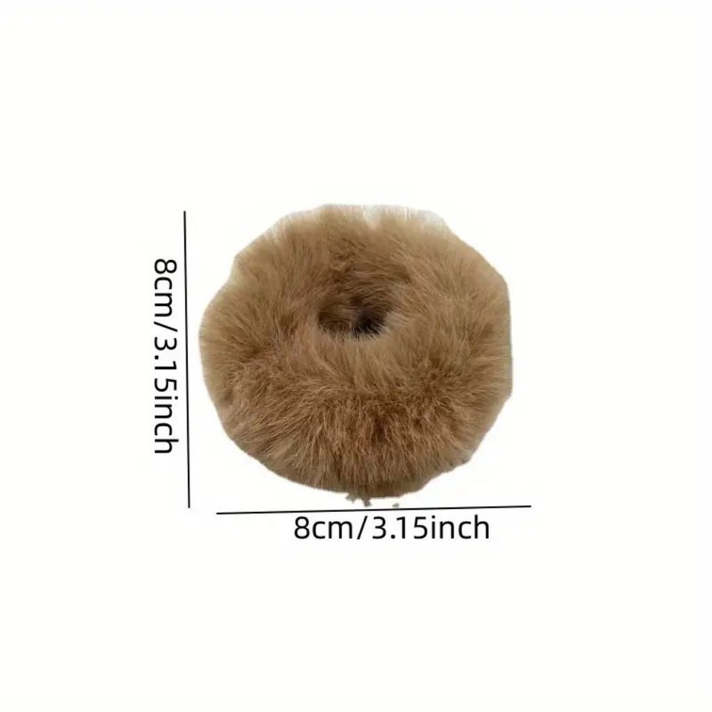 ⭐️NWT 6Pc Multi Furry Scrunchie Set - Picture 2 of 2